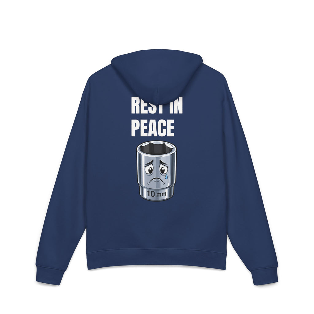Rest in Peace 10mm Socket Hoodie — Funny Mechanic Tool Repair Sweatshirt