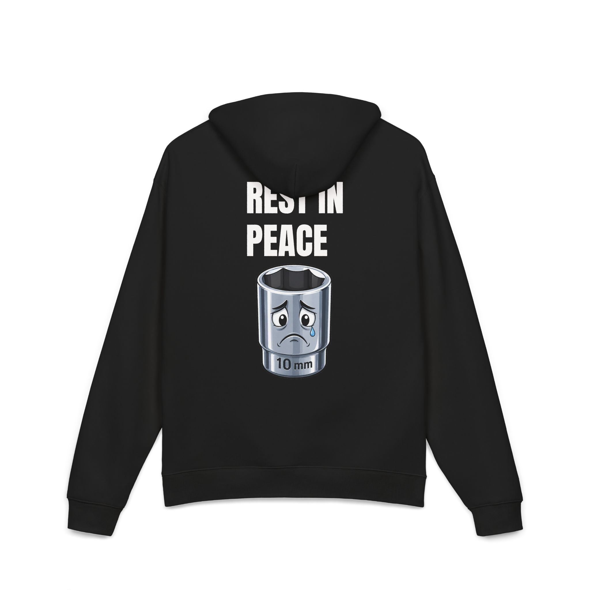 Rest in Peace 10mm Socket Hoodie — Funny Mechanic Tool Repair Sweatshirt