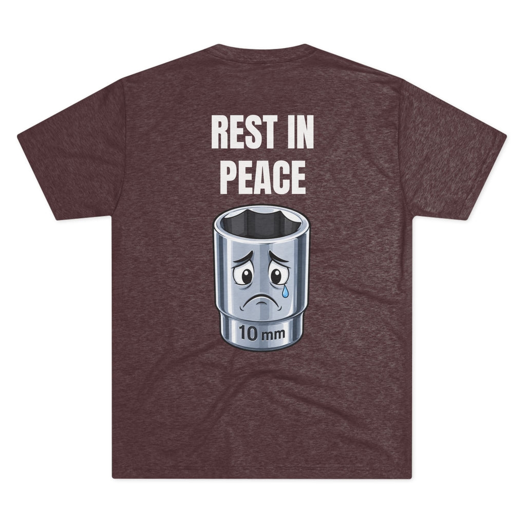 Rest In Peace 10mm Socket T‑Shirt — Funny Mechanic Tool Tee