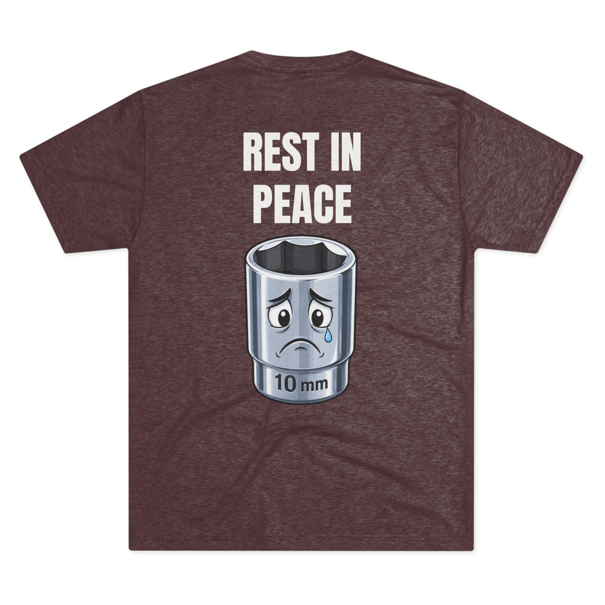 Rest In Peace 10mm Socket T‑Shirt — Funny Mechanic Tool Tee