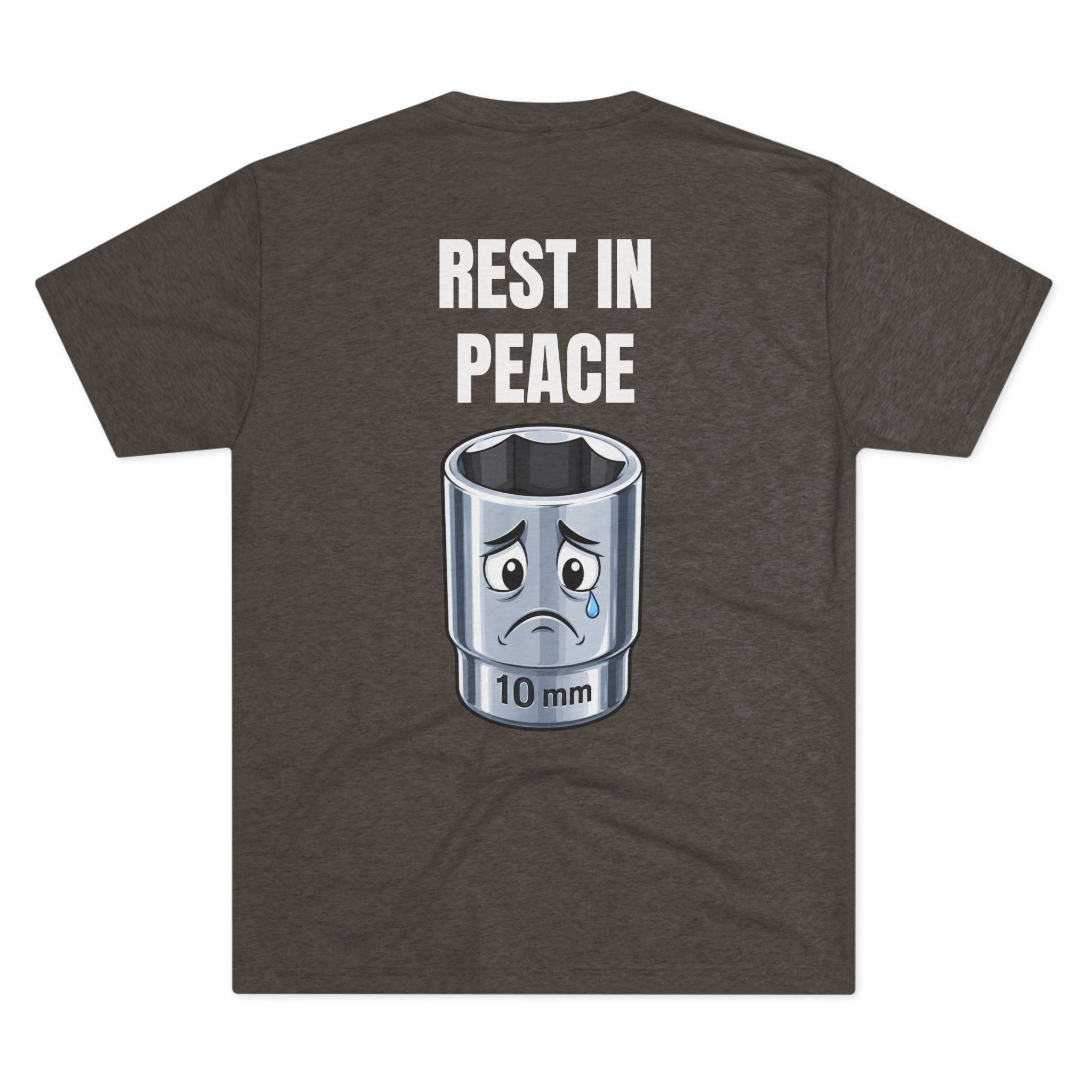 Rest In Peace 10mm Socket T‑Shirt — Funny Mechanic Tool Tee